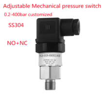 표준 기계식 압력 스위치 스테인레스 스틸 다이어프램 조정 가능한 오일 워터 피스, 50.30300bar  G14 thread
