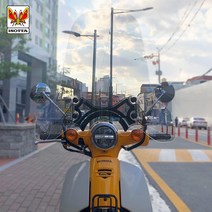 21-23 슈퍼커브110 튜닝 롱 윈드 스크린 이소타 60cm WA-002, 롱롱(68cm)+너트 2개 세트 추가