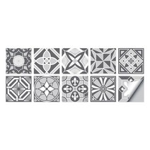 그라우트크리스탈 타일 자체 접착 3D 벽 스티커 주방 벽지 벽화 방수 거실 욕실 장식, 10 HT30_02 15cmX15cmX10pcs