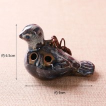 초보자를위한 6 홀 새 모양 오카리나 음악 악기 전문 출연자 휴대용 장식, 한개옵션0
