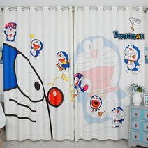 도라에몽 캐릭터 커튼 가리개커텐 블라인드 제작 맞춤