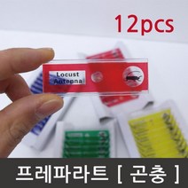 12종 곤충 프레파라트 초등 현미경 관찰표본 실험도구 생물 글라스 슬라이드 학생 초등과학