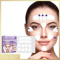 미간주름 팔자주름패치 얼굴 주름 패치 100PCS 밤새 방지 패드에 재사용 가능