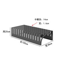 바닥타일진열대 지물포 오프라인 매장용 석재 대리석 팔레트 선반 샘플꽂이, 1개, 너비38 길이100(블랙)