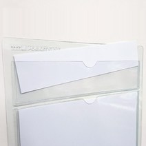 youngs_3068 타이틀 A4 표지판 꽂이 포켓 안내판 10개 알림판 게시판 표지판 사인물 공사현황판, 개구◇가로형◇