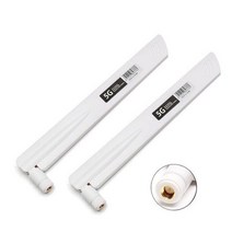 3G 4G 5G 안테나 600-6000MHz 18dBi 고 이득 SMA 남성용 무선 네트워크 카드 Wifi 라우터 높은 신호 감도, White SMA-Male