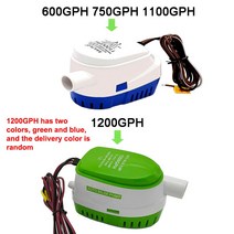 히트펌프 보일러컨트롤러 빨래건조기무료 배송 DC 12V/24V 1200/1100GPH 자동 빌지 펌프 잠수정 보트 워, 08 1100GPH 24V
