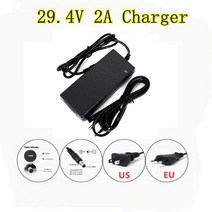 전기 팩 부품 DIY 호환 변환 7S4P 24V 32Ah 리튬 이온 배터리 팩 내장 BMS 전기 자전거 외발 스쿠터 휠체어, 03 1 pcs charger, 한개옵션1