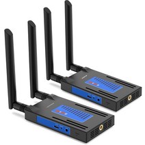 무선 HDMI 송신기 리시버 확장기 스트리밍 오디오 비디오 카메라 DVR 노트북 PC TV 모니터 656F 200m 1x4 1080P, 1.1 TX and 1 RX - with US Plug