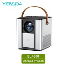 빈프로젝트 초단초점빔프로젝터 Yersida blj-888 3800 루멘 led 휴대용 네이티브 1280720p 지원 홈 hdmi usb 미니 야외 영화 proyectors, 안드로이드 버전, 오 플러그