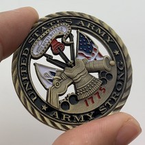기념주화 메달 장식 코인 옛날돈 은화 수집 회국동전 미국 군사 해병대 미 육군 공군 해군 도전 동전 명예 용기 컬렉션 베테랑 기념품 선물, [01] A
