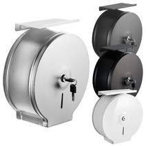 스텐 점보롤 케이스 폰거치 선반형 휴지 디스펜서 BL210, 타공 설치(스티커 미제공), BL210W 화이트 선반 점보롤케이스, 1개