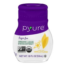 Pyure 퓨어 무설탕 스테비아 추출물 허니시럽 바닐라맛 53ml, 1팩