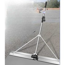 전동 미장 스크리드 휴대용 충전 콘크리트 밀대 기계, 수동스테인리스스틸스크레이퍼-대각선버팀대2m