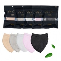 라이프케어 국산 KF94마스크 새부리형 컬러마스크 5컬러 대형 와이드핏 25매포장, 블랙, 100개