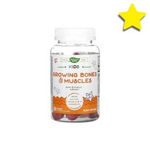 칼슨랩스 어린이 키즈 칠드런 비타민 VitaminD3 구미젤리 과일 향 25mcg1000IU 60개, Natures Way 키즈 그로잉 본 앤 머슬 와일드