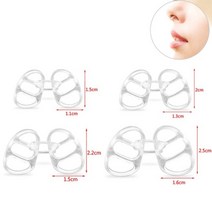 실리콘 코골이 방지 마우스 피스 무호흡 가드 이갈이 트레이 수면 보조 건강 관리 도구, 4PC