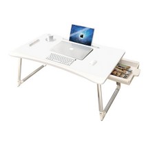 서랍 일체형 좌식 대형 접이식 침대 책상 베드 테이블, 화이트