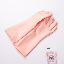 명진 러블리한 베이비핑크 고무장갑 S, 핑크, 소(S), 6개