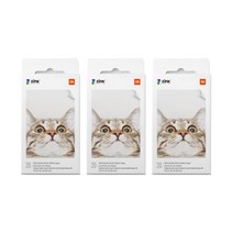 샤오미 정품 포켓 포토프린터 인화지 20장X3[총 60매], 단품