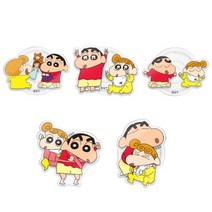 B짱구 짱구는못말려 짱구와짱아 투명 아크릴톡 스마트톡 거치 스마트폰 액세서리 휴대폰 거치대, 오구오구