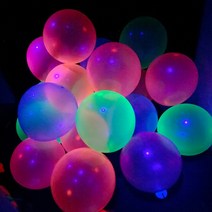 12 인치 UV 네온 글로우 형광 풍선 장식 10 개 생일 축하 파티 어둠 속에서 빛나는 Blacklight 반응성 용품, [01] 12 인치, [01] Solid Color
