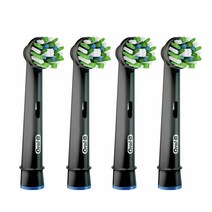 오랄비 크로스액션 EB50-4 (블랙색상) 1팩(4개), EB50-4(블랙), 4개