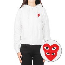 꼼데가르송 [꼼데가르송] (P1T293 WHITE) 여성 후드 집업