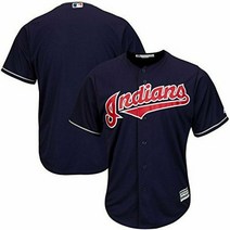클리브랜드 INDIANS MLB MAJESTIC AUTHENTIC COOL BASE ADULT NAVY BLUE저지 NWT
