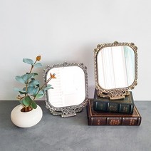 루비 사각 탁상 접이식 거울 2color.꾸미기 좋은날, 실버