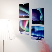 에스아르뗌 오로라 무드 감성 포토 인테리어 엽서, D. 오로라 블루