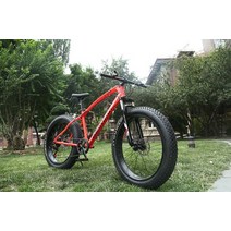 팻바이크 4.0 지방 자전거 24/26 인치 큰 타이어 해변 7/21/24/27 가변 속도 스노우 초대형 산악, 06 Red_01 24inch_03 7