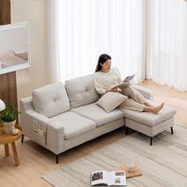 이룸홈 릴로 아쿠아텍스 수납 3인소파 스툴별도, [별도구매] 스툴