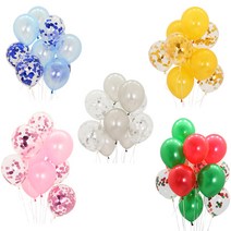 컨페티풍선세트 모음1, 1개, 03.컨페티풍선10입(블루)