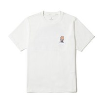 국내매장판 스노우피크 남성 [스노우피크 X 라인프렌즈] 캠핑 반팔 티셔츠 Off White S23MUFTS79OW