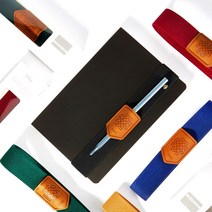 20%OFF-북밴드 펜홀더 3중직밴드 고급스러움 기능성 다이어리홀더 펜꽂이 오퍼비, 카멜, 1개