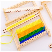 간단조립 D.I.Y. 핸드위빙 직조기 위빙틀 양말목 짜기 공예품 티코스터 만들기 미니베틀, 감성ⓝDIY미니직조틀_1개ⓝ홈, 1개