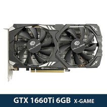 MLLSE 그래픽 카드 GTX 1660Ti 6GB X-GAME NVIDIA GPU Samsung GDDR6 192bit DP x 1 HDMI DVI-D PCI-E 3.0x16 비디, [01] GTX 1660Ti 6GB