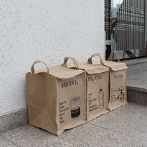 가정용 재활용 3단 분리수거함 쓰레기통 대용량 이동식 대형 스탠드 폐건전지 분리수거카트 분리수거망 통, 메탈, 메탈, 1개