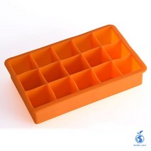 얼음틀 아이스 메이커 냉동실 휴대용 바 실리콘 무독성 뚜껑, 4.Orange without lid