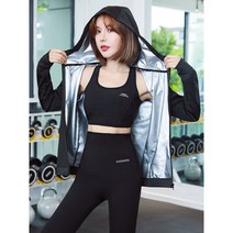 여성 땀복 세트 트레이닝 복싱 러닝 운동 다이어트복 피트니스 조거 스웻팬츠 빅사이즈