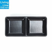 KT 2칸 나눔 찬기 멜라민 한정식 미니 반찬용기 블랙 반찬기 피클 소스볼 예쁜 접시식당용 업소용 반찬 용기 찬기볼 반찬그릇 샐러드 브런치 접시, 특2절찬기_체크(흑)DS-7767