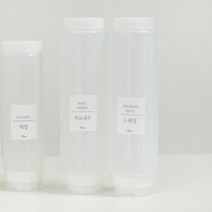 에레스 거꾸로 소스통 대 5P+네임스티커24개 케찹병, 소스통 대 5P+네임스티커 24개
