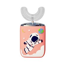 가성비어린이용 U 모양 전동 칫솔 충전식 실리콘 치과 클리너 만화 360 ° 음파, 29 7-15 toothbrush