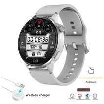 골프시계 운동 블루투스 시계 new nfc smart watch women clock bluetooth call 스마트워치 웨어러블디바이스, 하얀