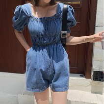 겟잇미 타노 데님 프릴 데일리 점프수트