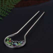 꿈꾸는 수제 순은 칠보 머리핀 고전 궁전 의상-93538