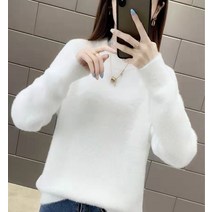 드레스허그 밍크 보풀 벨벳 4COLOR 니트 스웨터