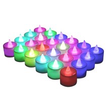 포니보니 LED촛불 티라이트 캔들 24p 전기초 전자양초 프러포즈, 1, 02_LED촛불(24p)_SET_색변환