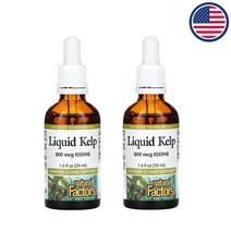 1+1 네추럴팩터스 액상 켈프 Kelp 800mcg 요오드 비건 아이오딘 50ml, 2통